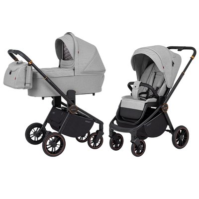 Коляска універсальна CARRELLO EpicaG CRL-85101 (2in1) Silver Grey 102564 фото